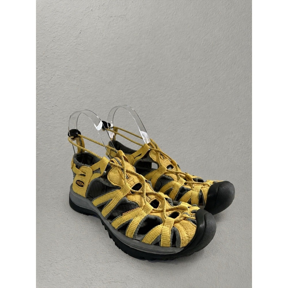 KEEN Whisper Women's Water Leather Sandals Yellow Sz 7